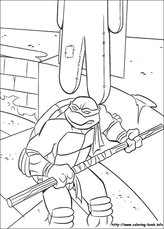 Teenage mutant ninja turtles coloring picture