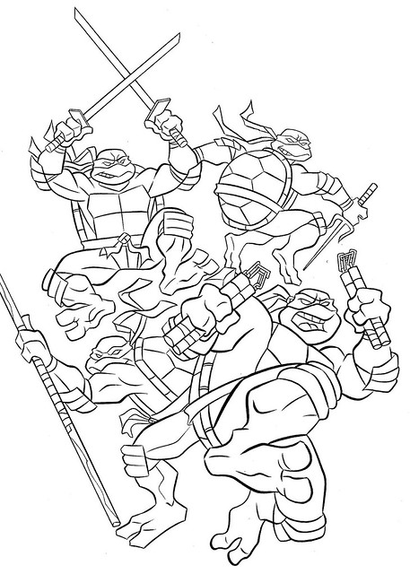 Teenage mutant ninja turtles coloring book by bendon pubâ