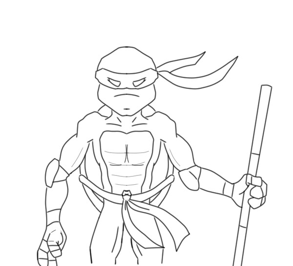 Donatello tmnt sketch by rdharleyjoe