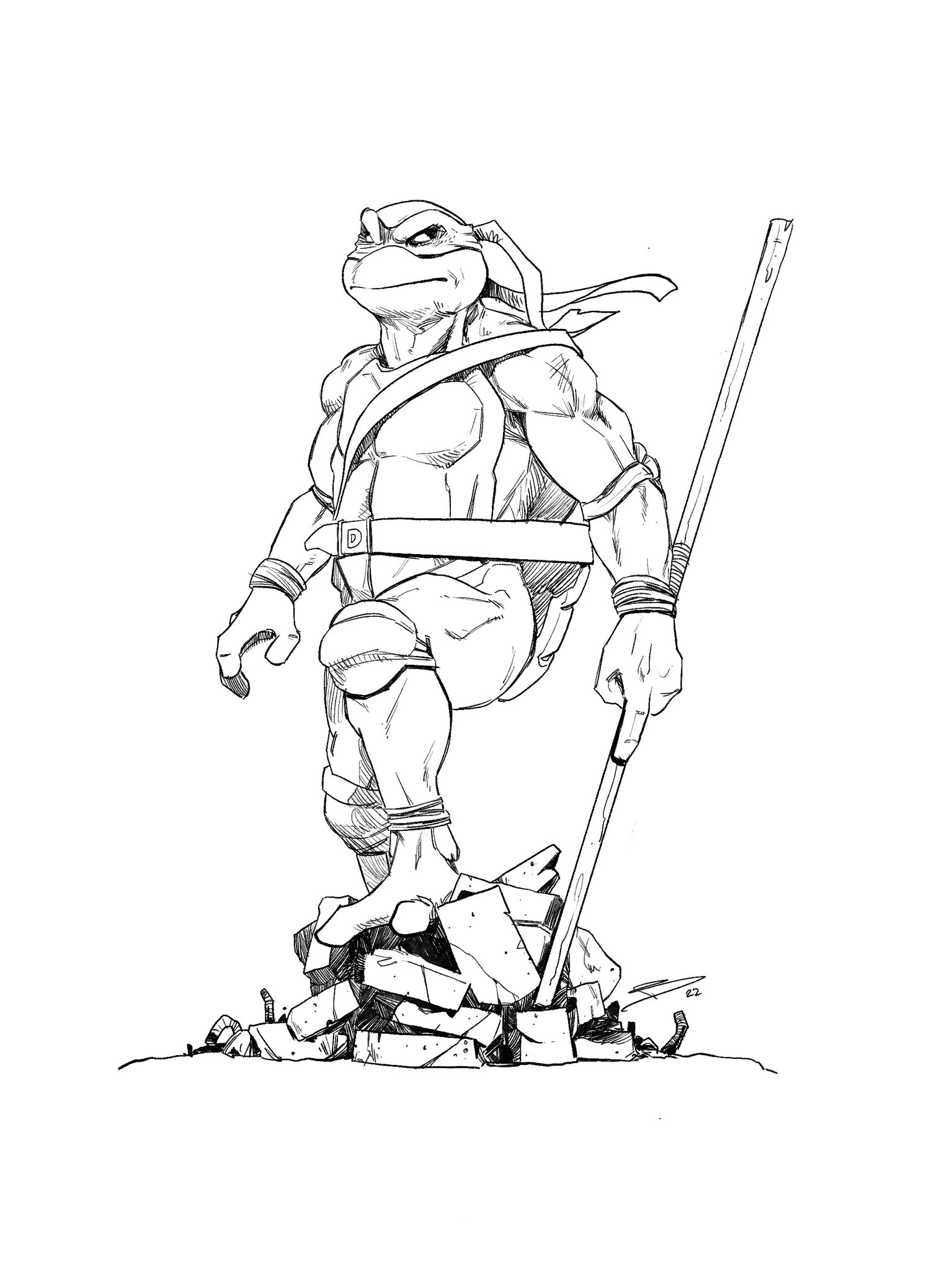 Elsacrãtoro on x el don procreate fanart donatello tmnt ninjaturtles teenagemutantninjaturtles sketch illustration jeanninetutor httpstcoxpqcxy x