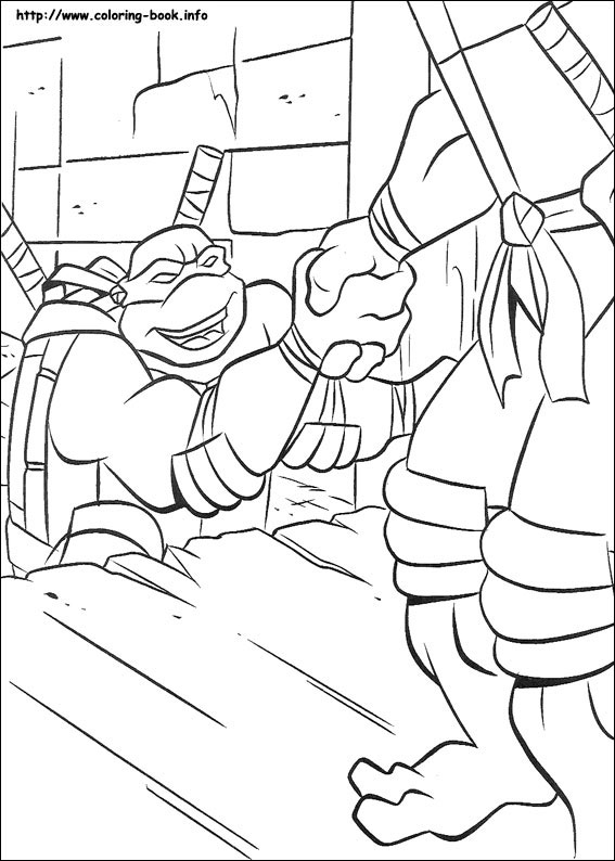 Teenage mutant ninja turtles coloring picture