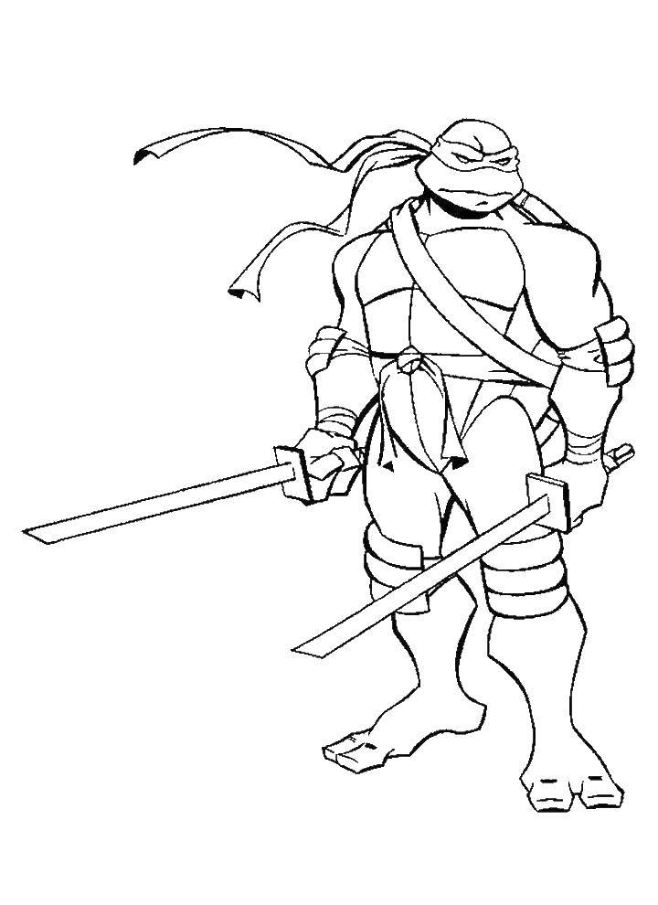 Online coloring pages teenage coloring page teenage mutant ninja turtles leonardo teenage mutant ninja turtles