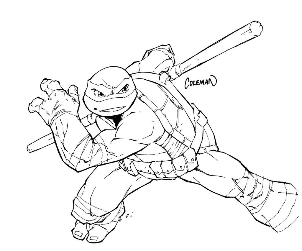 Tmnt donatello sketch by redcole on