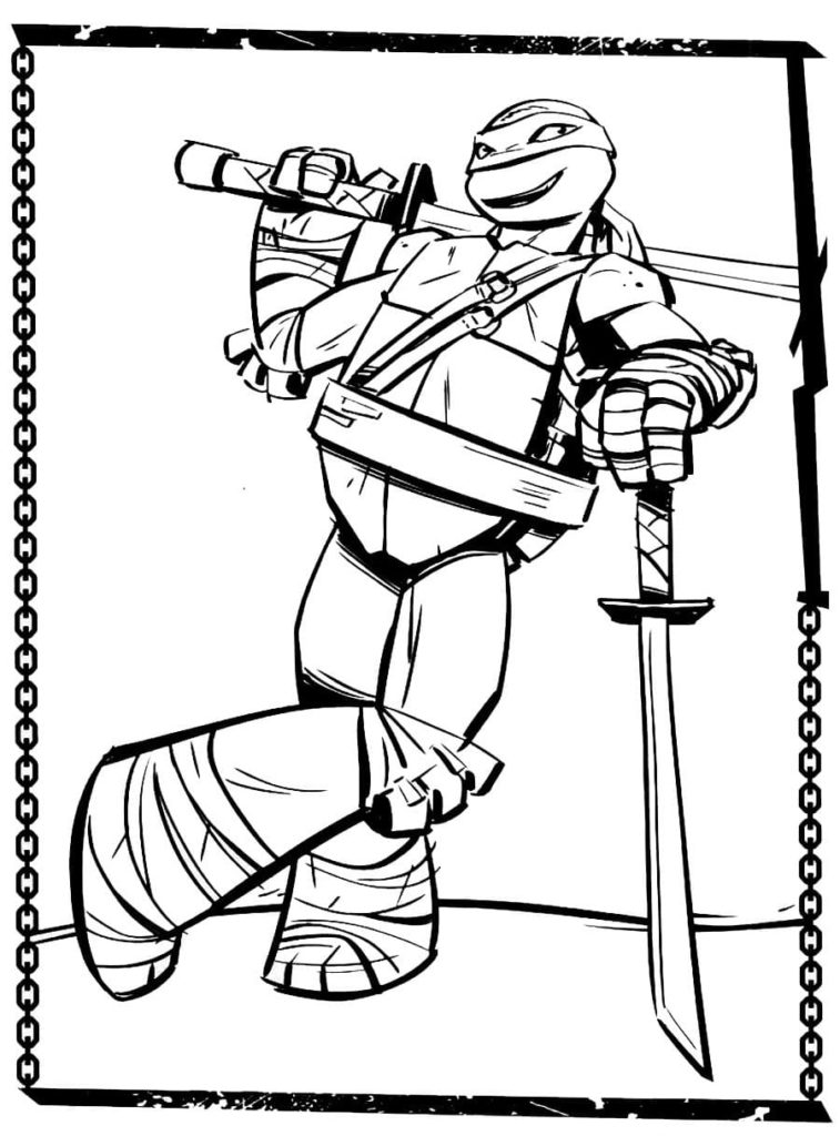 Teenage mutant ninja turtles coloring pages â wonder