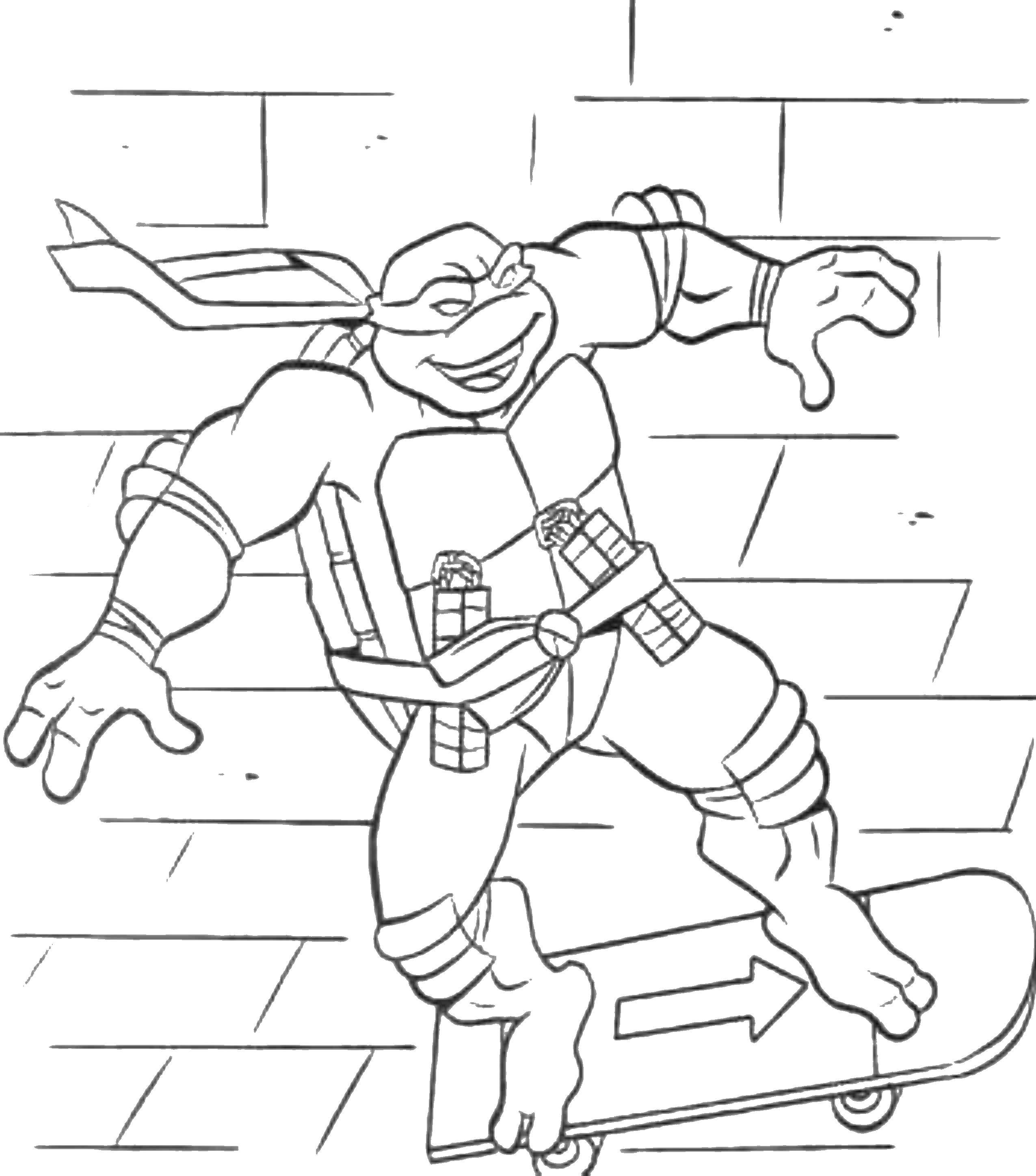 Online coloring pages coloring page michelangelo teenage mutant ninja turtles coloring pages for kids