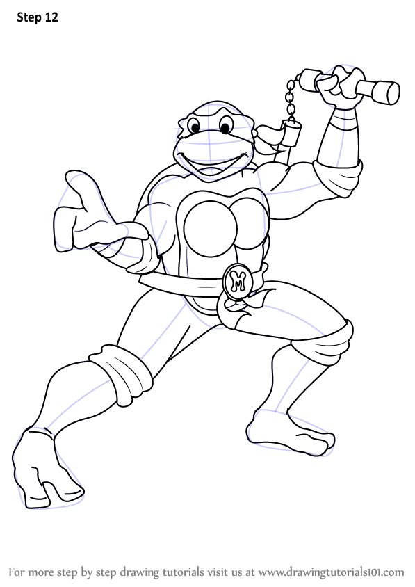 Learn how to draw michelangelo from teenage mutant ninja turtles teenage mutant ninja turtlesâ turtle coloring pages minion coloring pages ninja turtle drawing