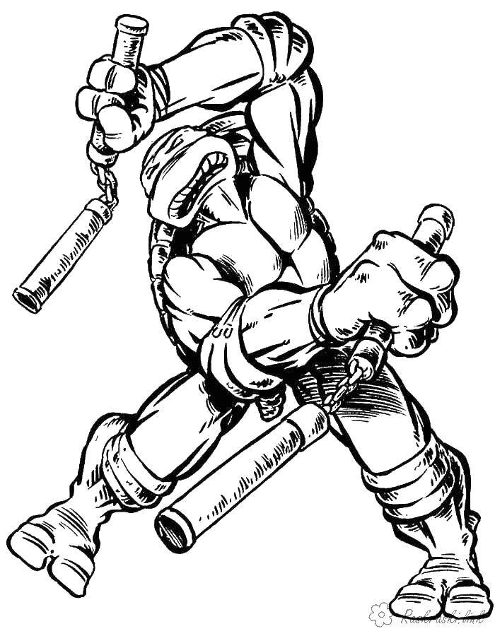 Online coloring pages coloring teenage mutant ninja turtles michelangelo coloring