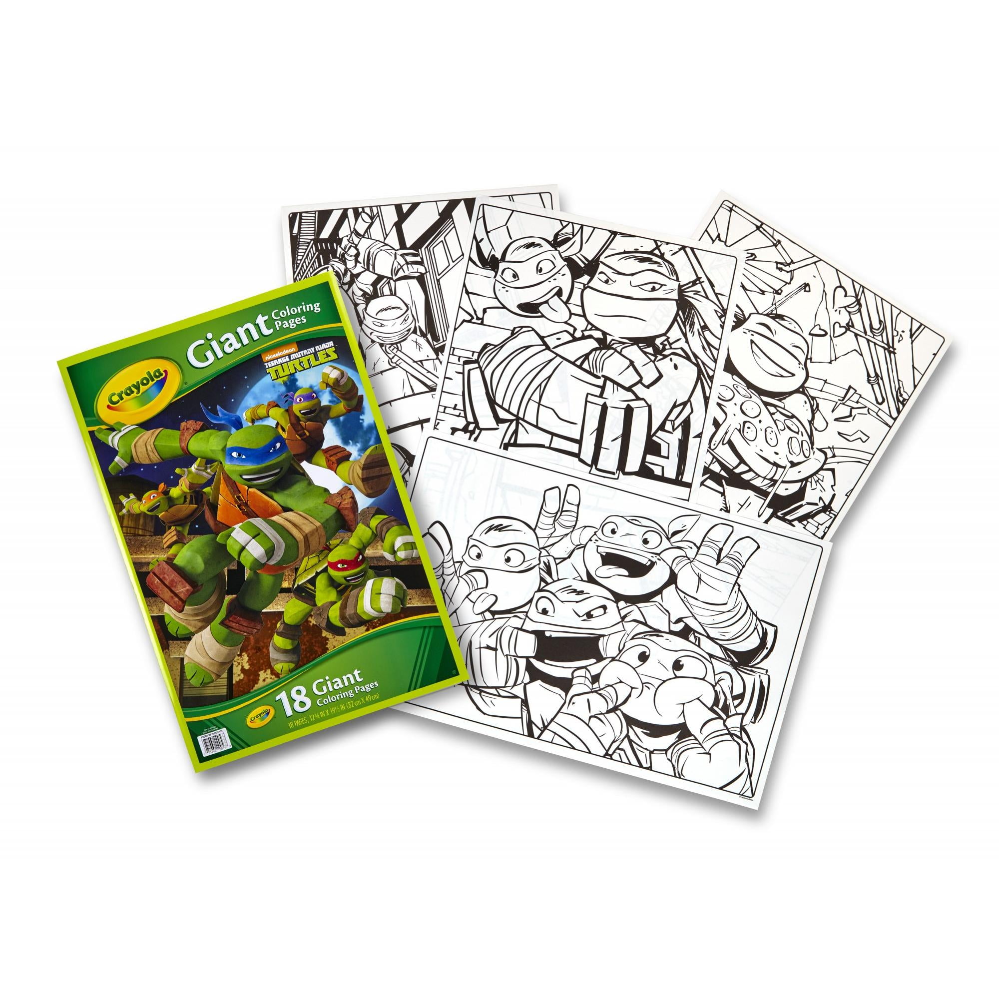 Crayola teenage mutant ninja turtles giant coloring pages