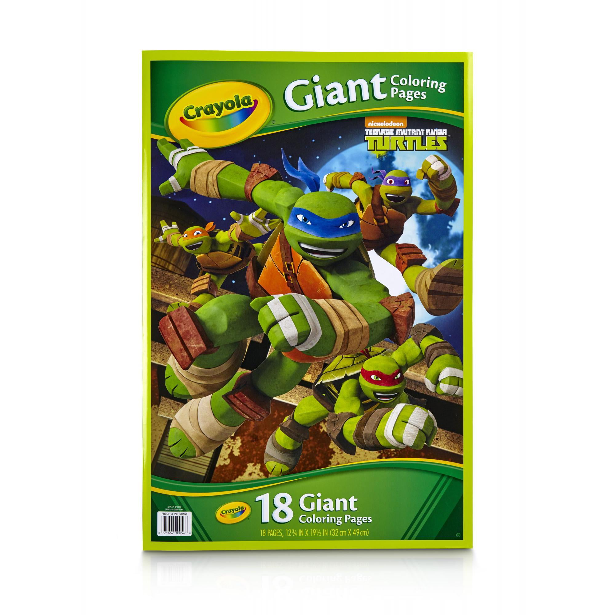 Crayola teenage mutant ninja turtles giant coloring pages