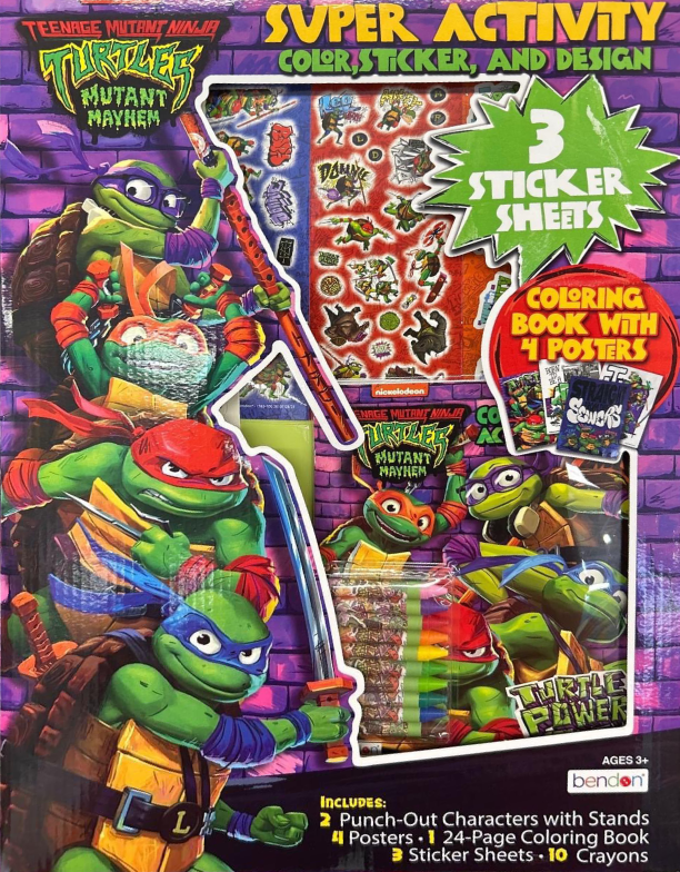 Bendons mutant mayhem tmnt super activity pack hits shelves with more exciting products to come