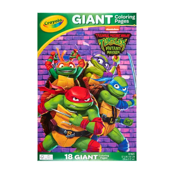 Crayola tmnt movie giant coloring pages