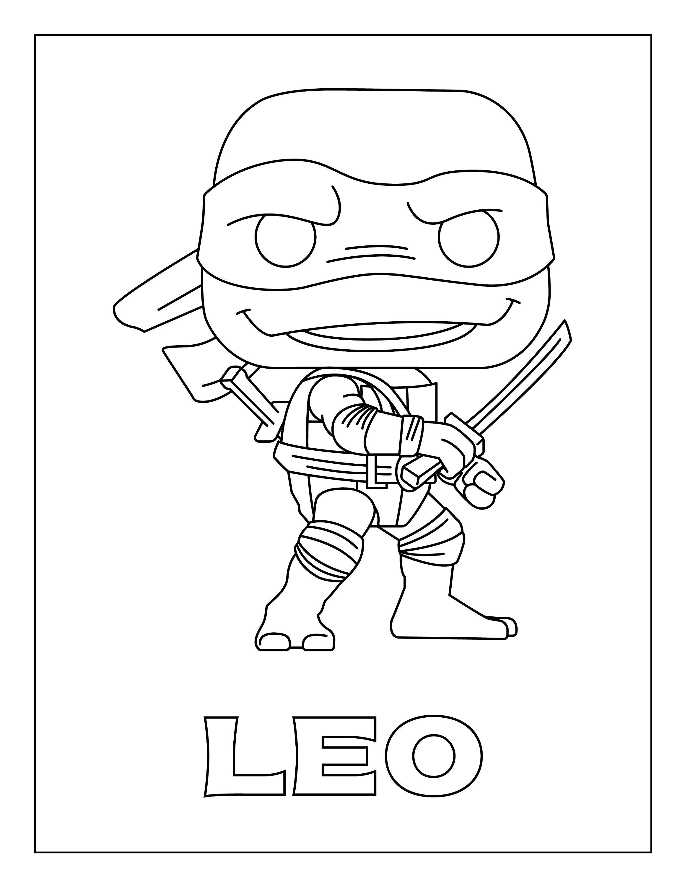 Ninja turtles coloring pages