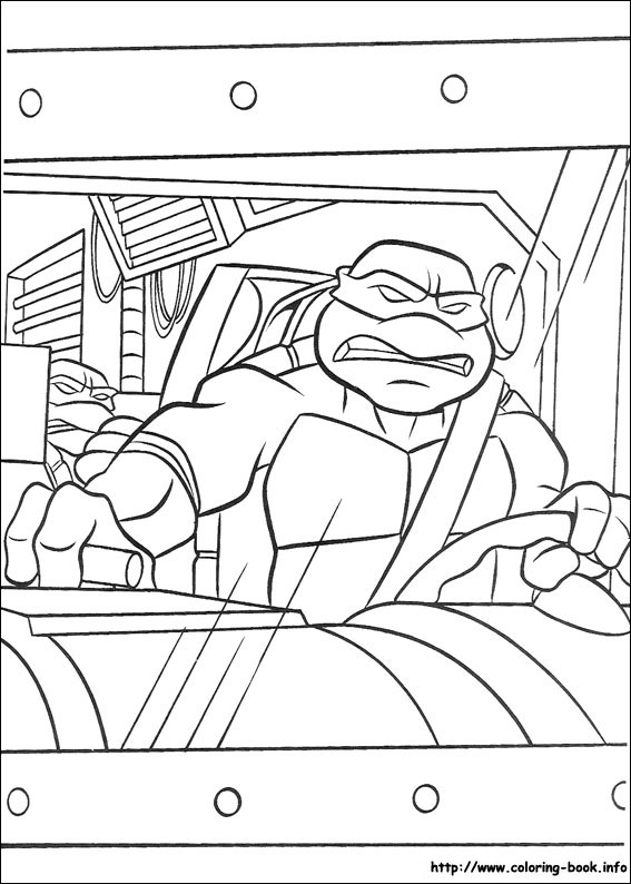 Teenage mutant ninja turtles coloring picture