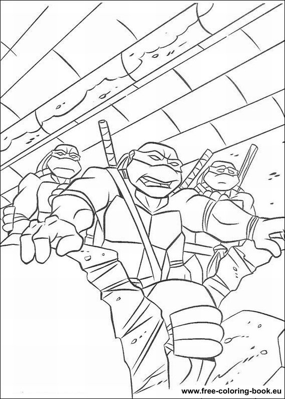 Coloring pages teenage mutant ninja turtles tmnt