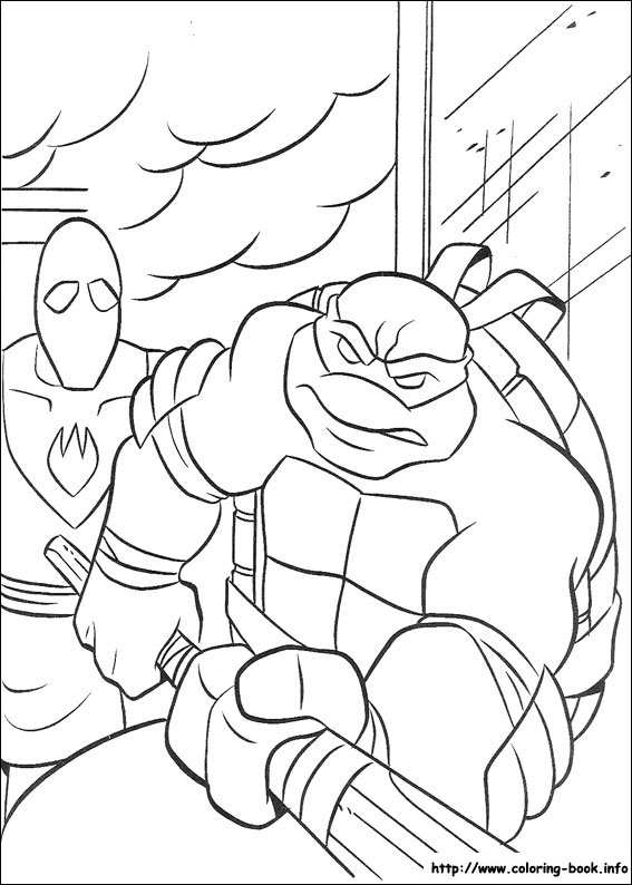 Teenage mutant ninja turtles coloring picture