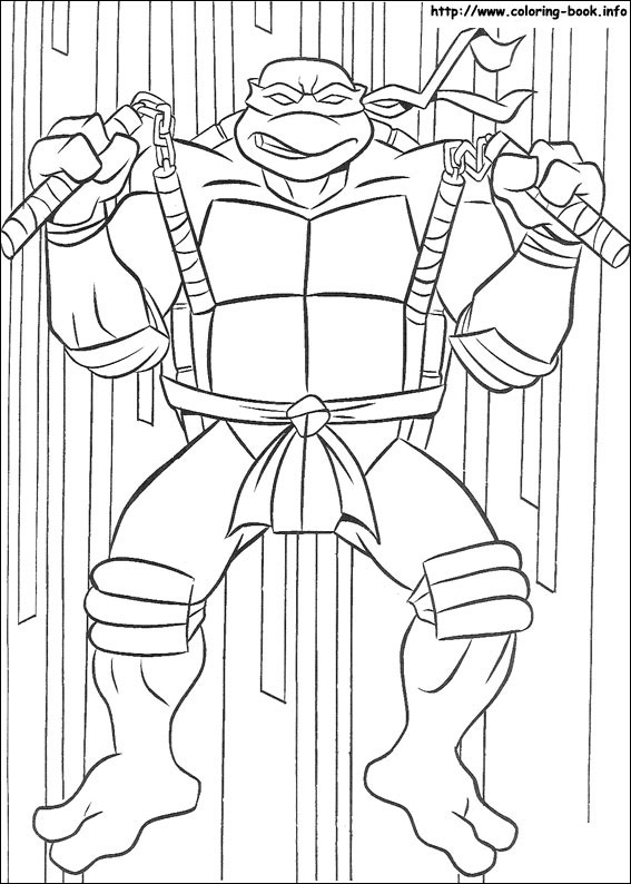 Teenage mutant ninja turtles coloring picture