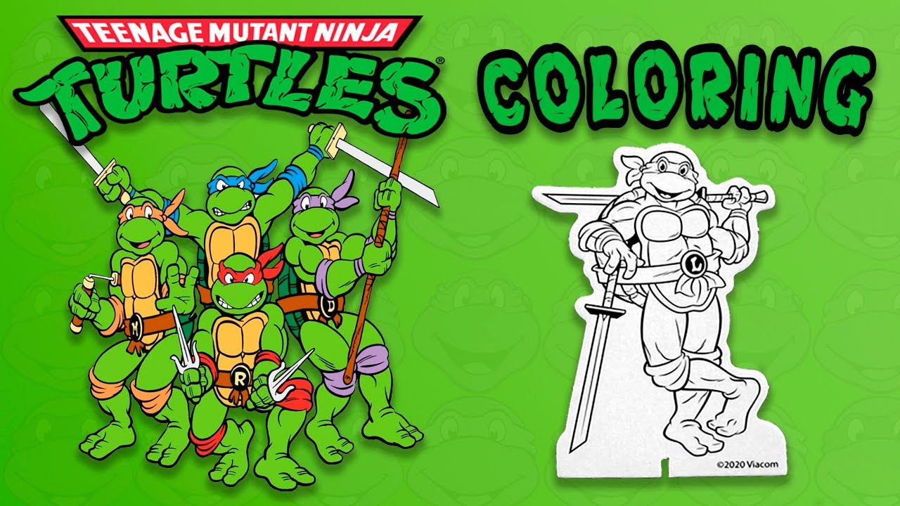 Teenage utant ninja turtles coloring leo tnt coloring