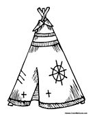 Native american coloring pages