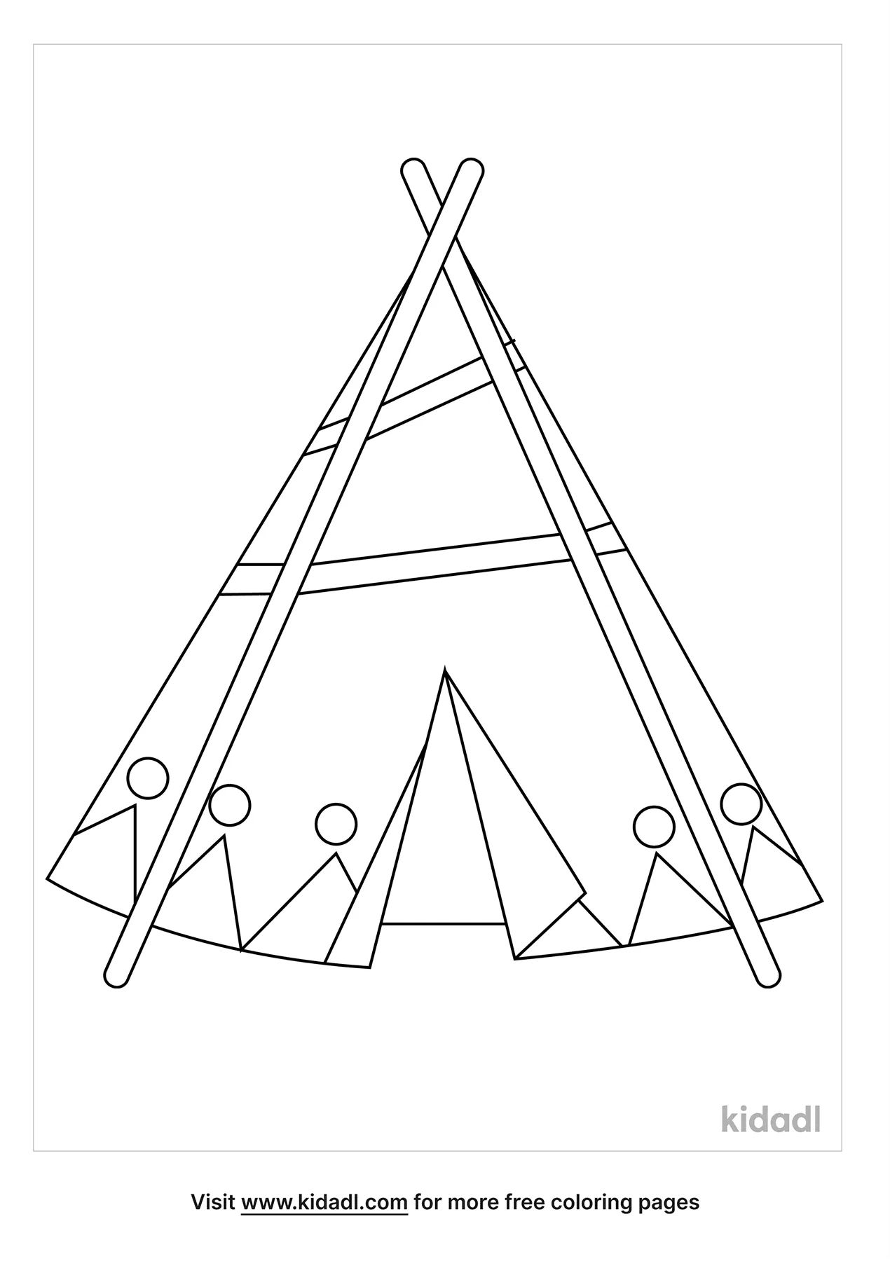 Free teepee coloring page coloring page printables