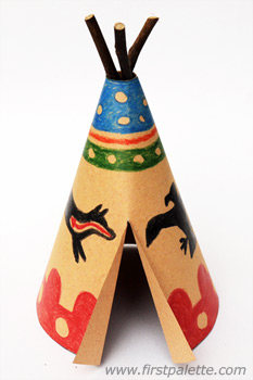 Blackfoot paper teepee