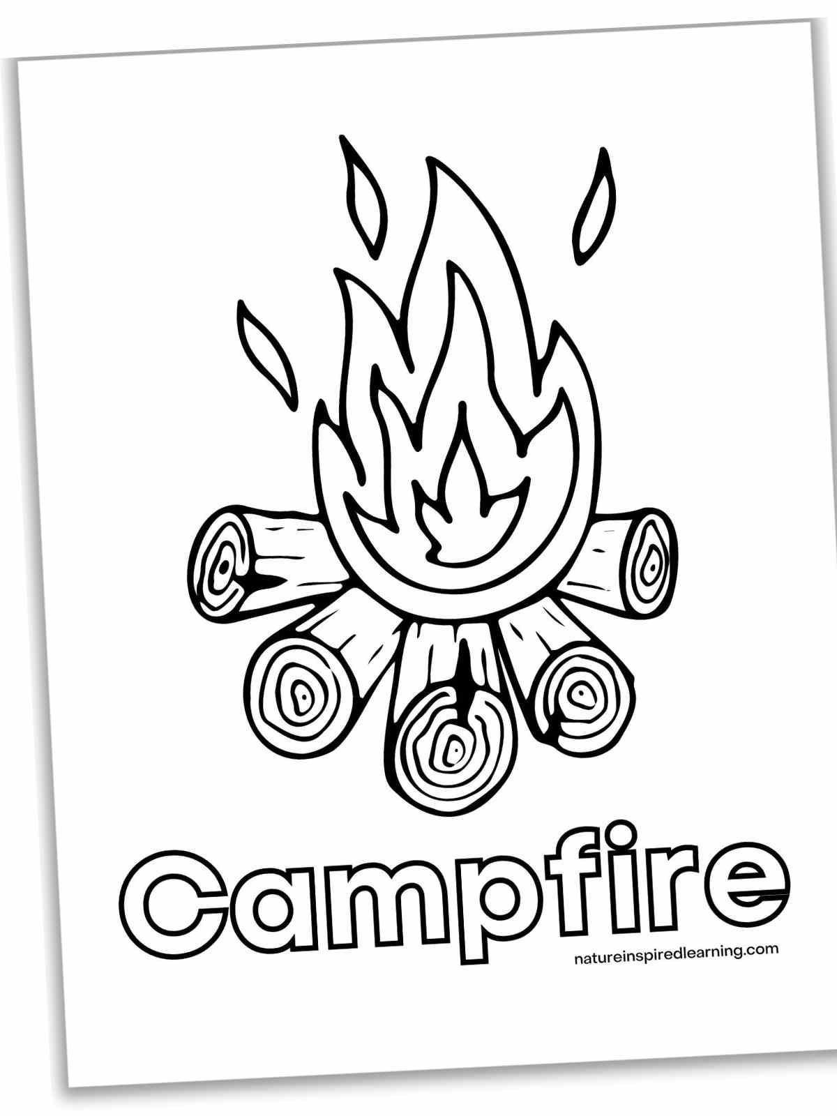 Camping coloring pages new