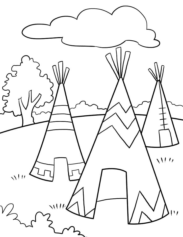 Native american coloring pages printable for free download