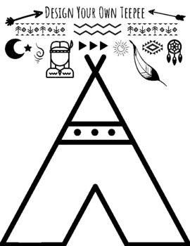 Teepee printable tpt