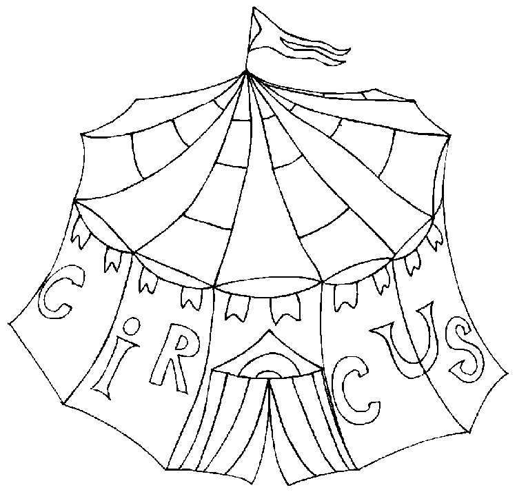 Free printable circus coloring pages for kids