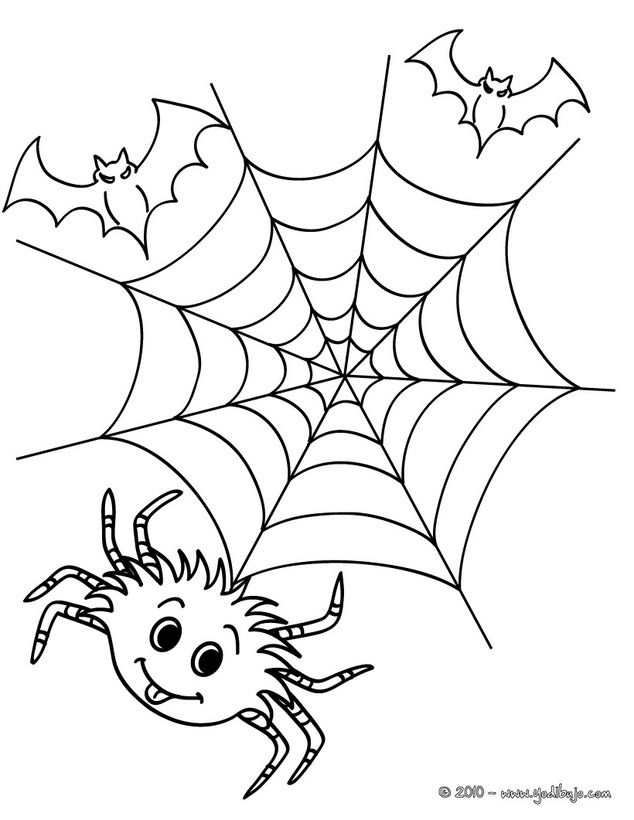 Colorear telaraãas una telaraãa de halloween para imprimir desenhos do dia das bruxas aranha de halloween teia de aranha