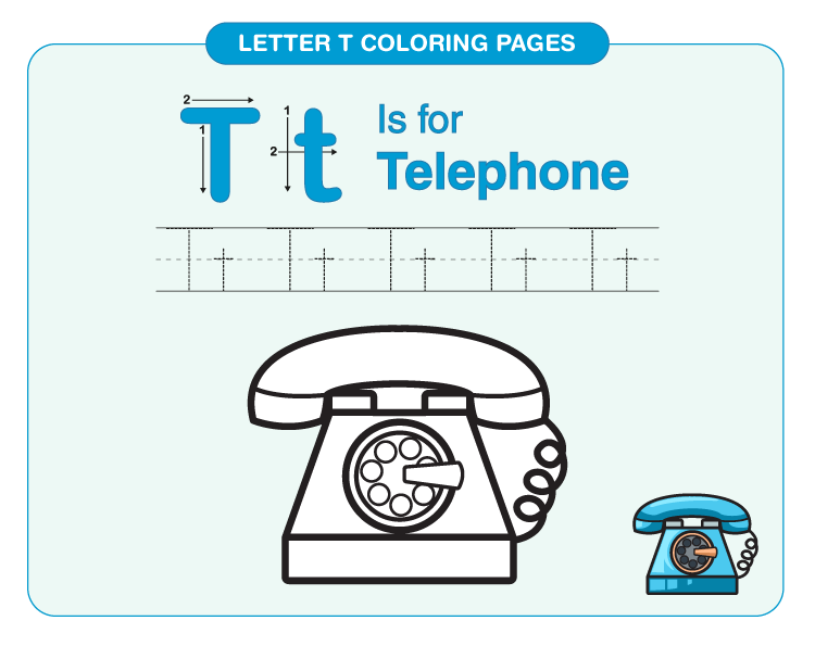 Letter t coloring pages download free printables for kids