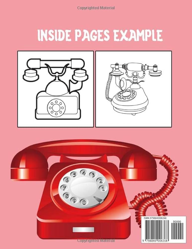 Landline phone coloring book amazing designs with landline phone retro telephones coin phones payphones telephone booths old