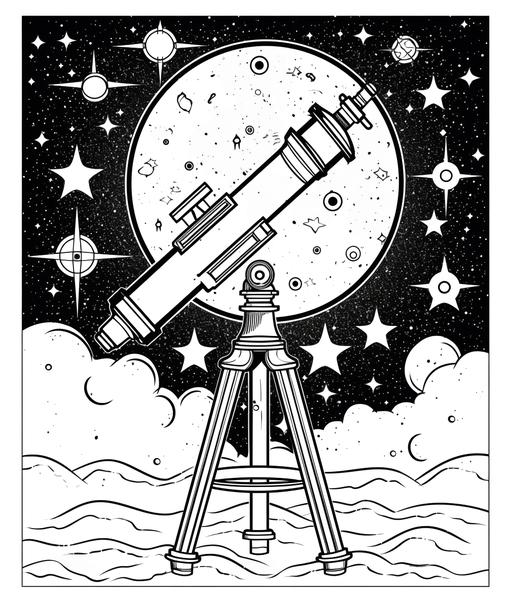 Free printable space coloring pages list