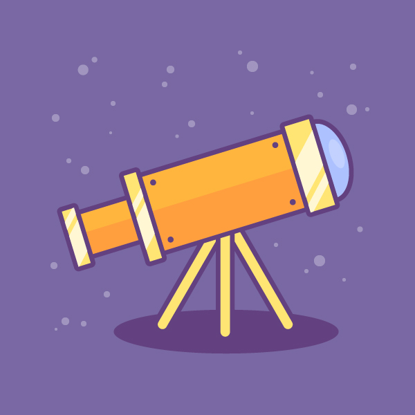 Create a telescope icon in adobe illustrator in easy steps
