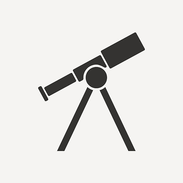 Astronomy telescope discovery looking human eye stock illustrations royalty