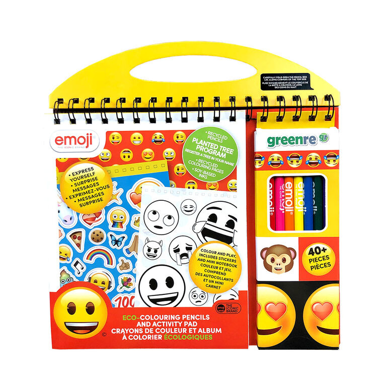 Eco emoji brand travel colouring activity toys r us nada