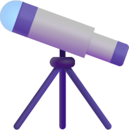 Telescope emoji