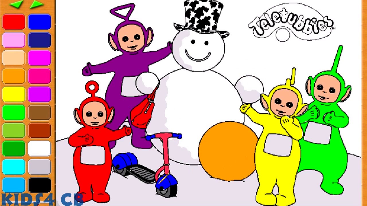 Teletubbies coloring page