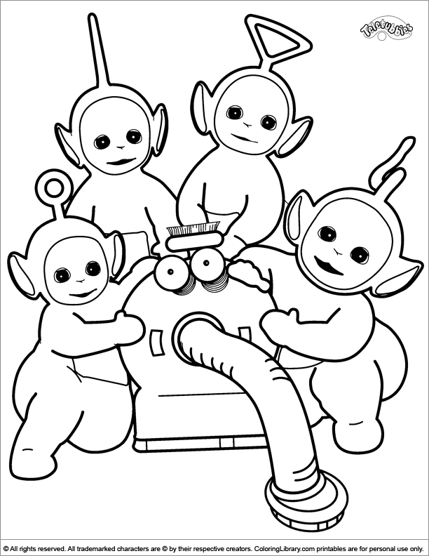 Cute teletubbies coloring page coloring pictures for kids cool coloring pages printable coloring pages