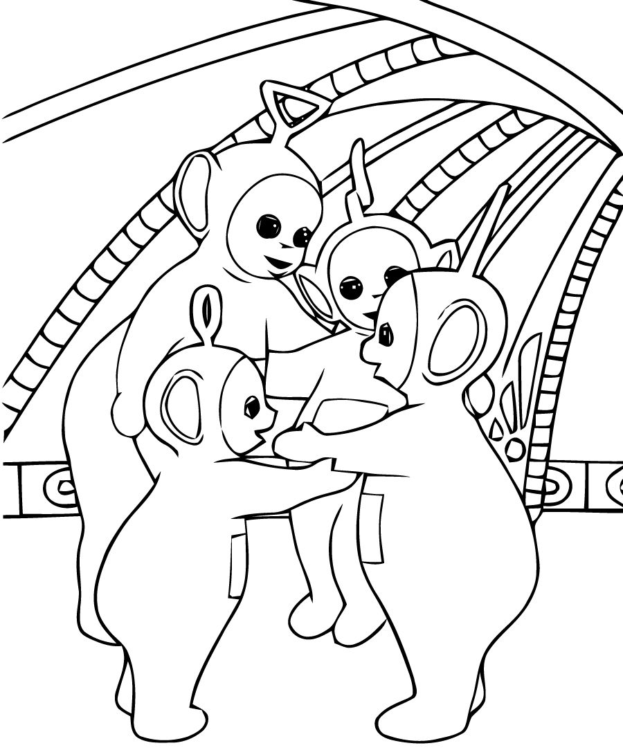 Teletubbies coloring pages to download for free