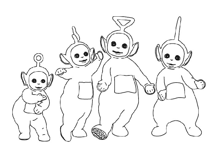 Teletubbies coloring pages