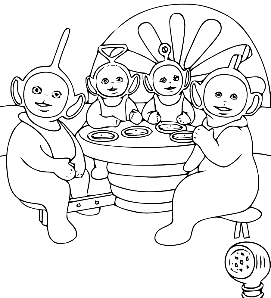 Teletubbies coloring pages for kids