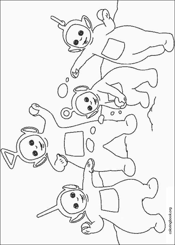 Teletubbies coloring page