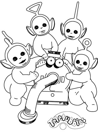 Teletubbies coloring page