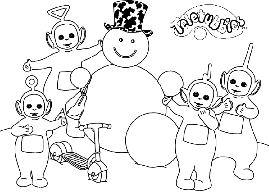 Free printable coloring sheets teletubbies