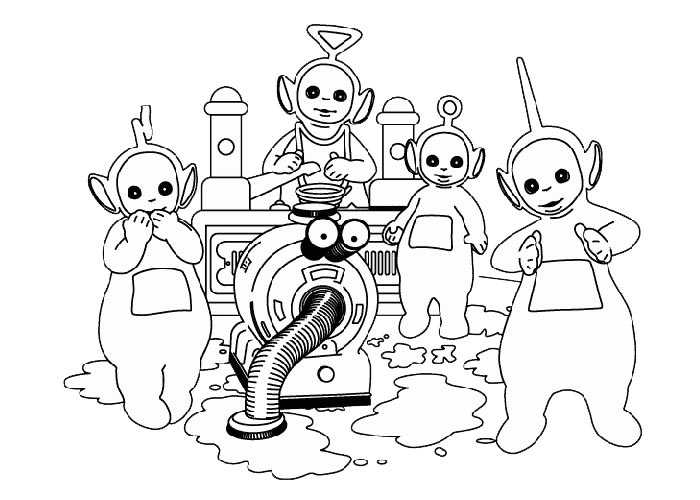 Teletubbies coloring pages free