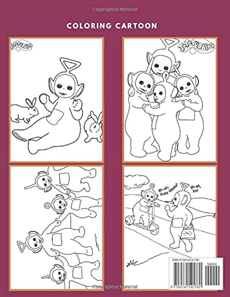 Teletubbies coloring book jumbo coloring book for kids ages