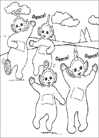 Teletubbies coloring pages free coloring pages