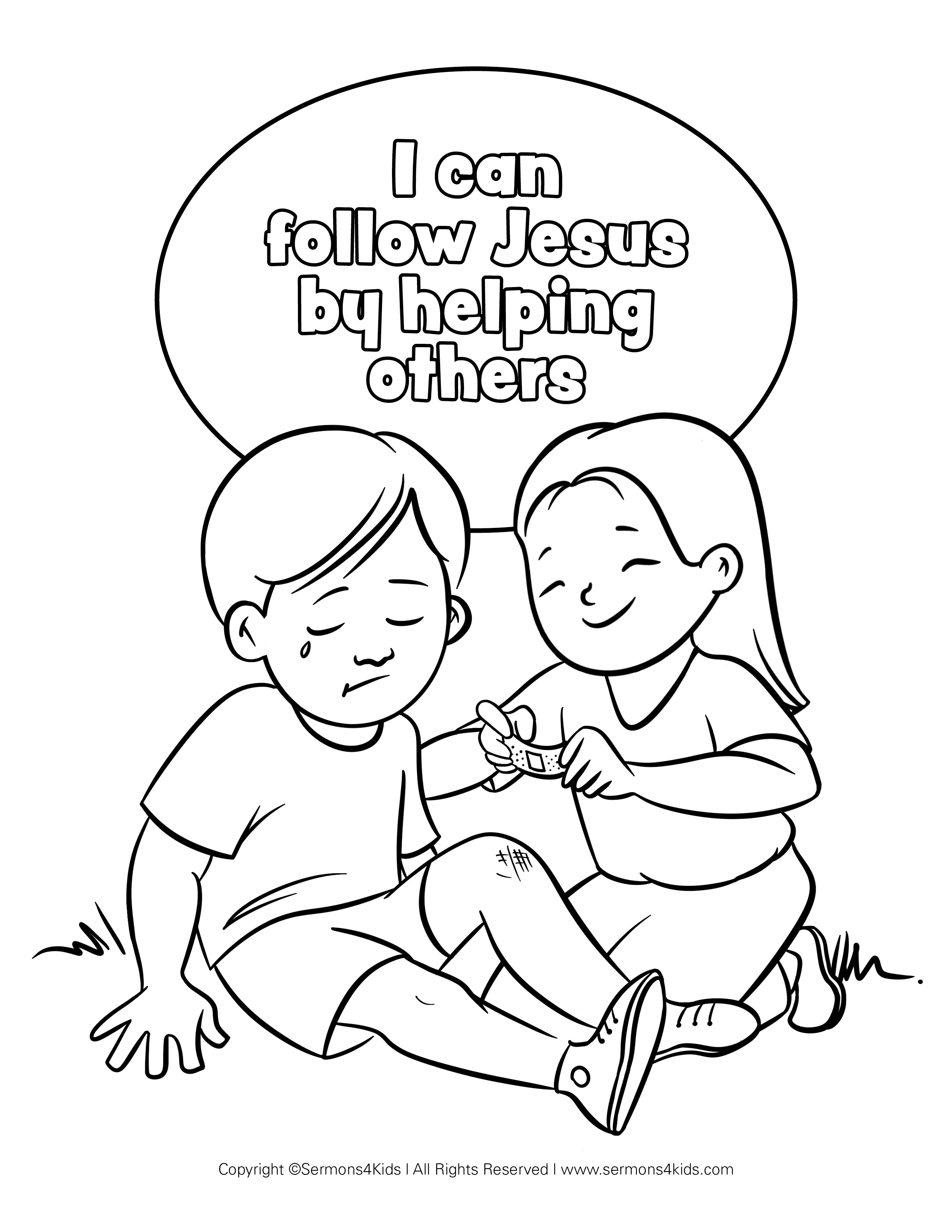 Follow jesus by helping others childrens sermons from