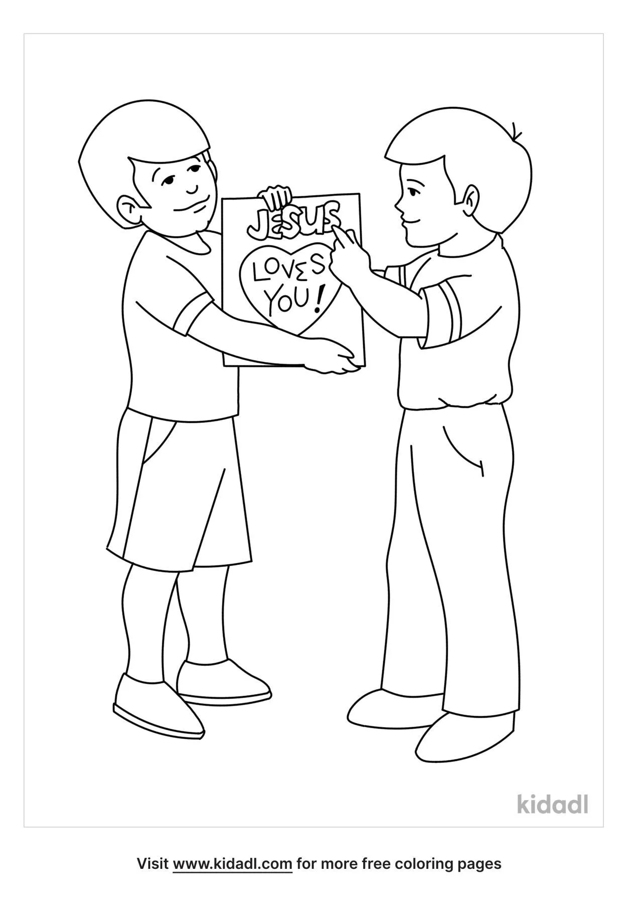 Free telling friends about jesus coloring page coloring page printables