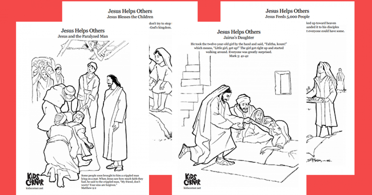 Life of jesus coloring book kids corner